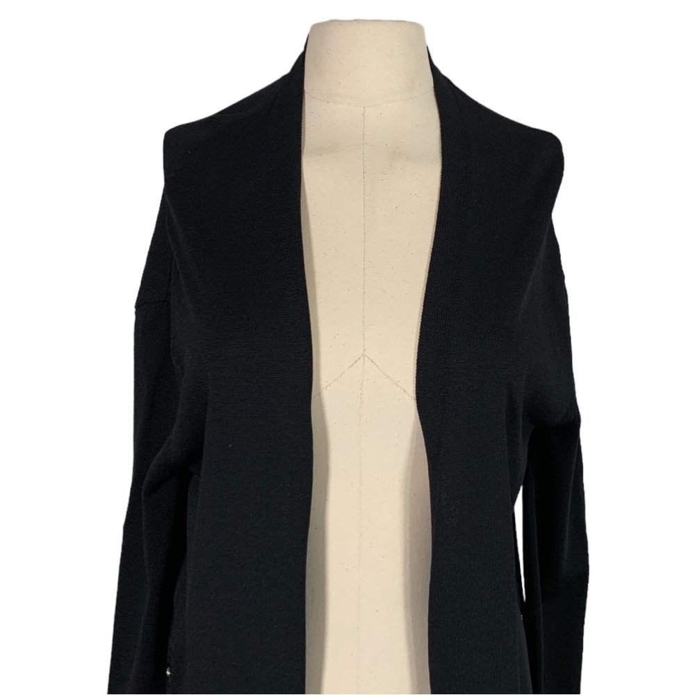 C/MEO COlLECTIVE Open Front Knit Cardigan Black Size XS - Picture 6 of 14